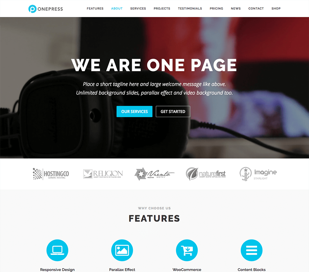 OnePress Plus WordPress Theme